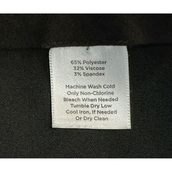 Talbots Woman Black Wide Leg Trousers Sz 20W Stretch Pants Classic Slacks - Picture 8 of 8